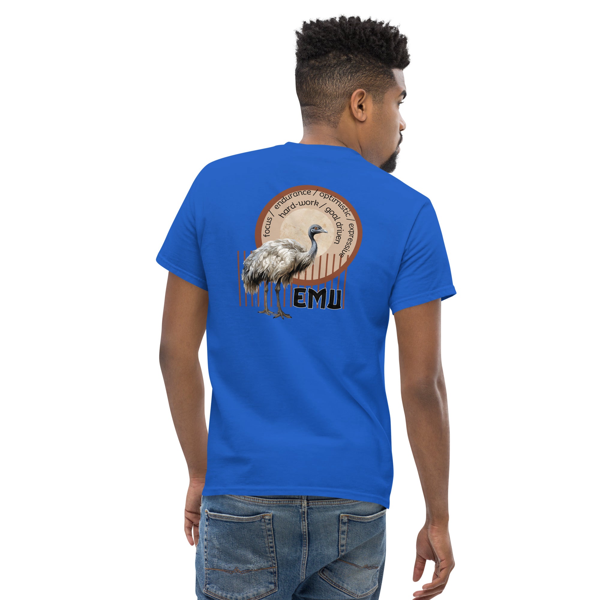 Mascot Spirit Animal Totem:  EMU: Men’s Classic Tee T-Shirt: Gildan