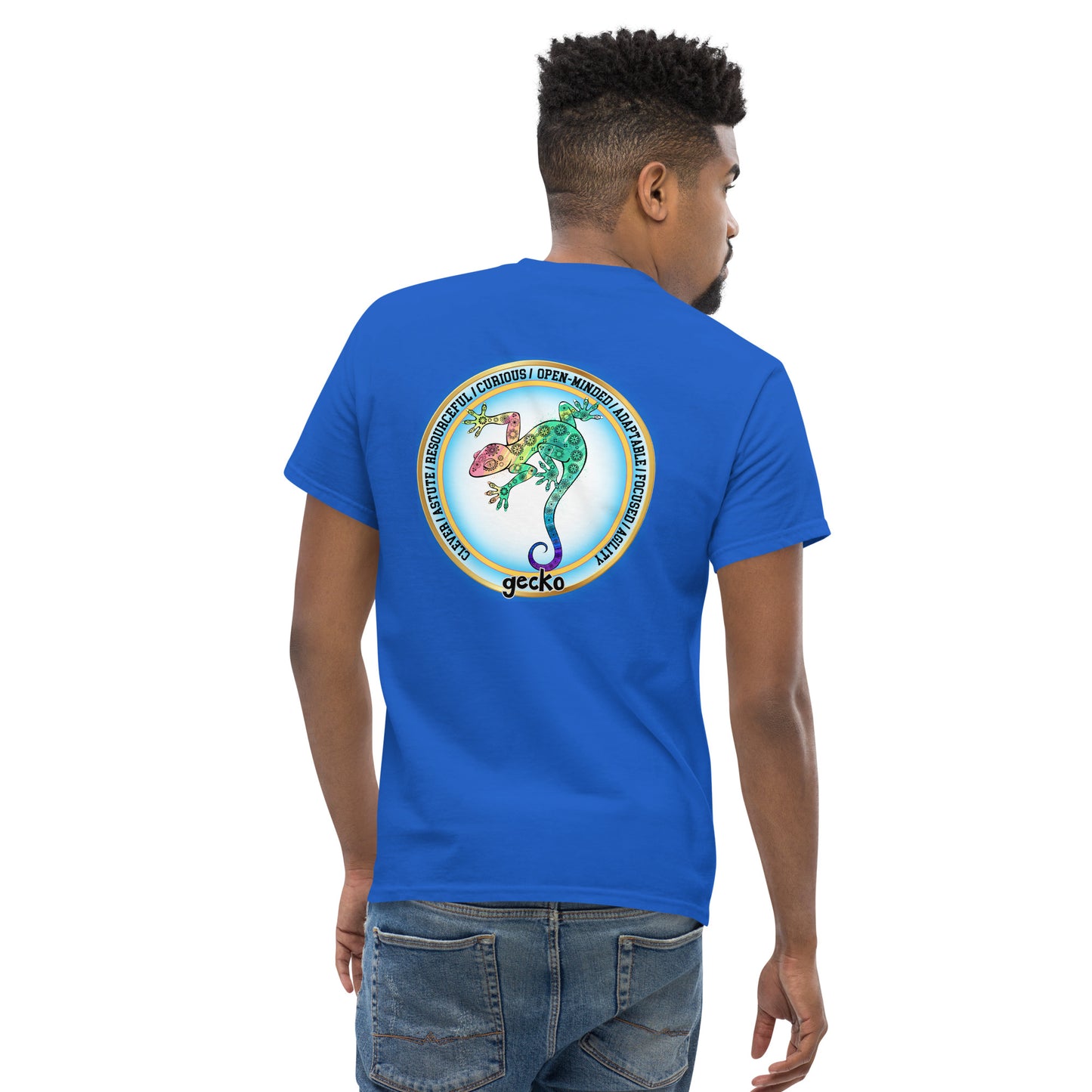 Mascot Spirit Animal Totem:  GECKO: Men’s Classic Tee T-Shirt: Gildan