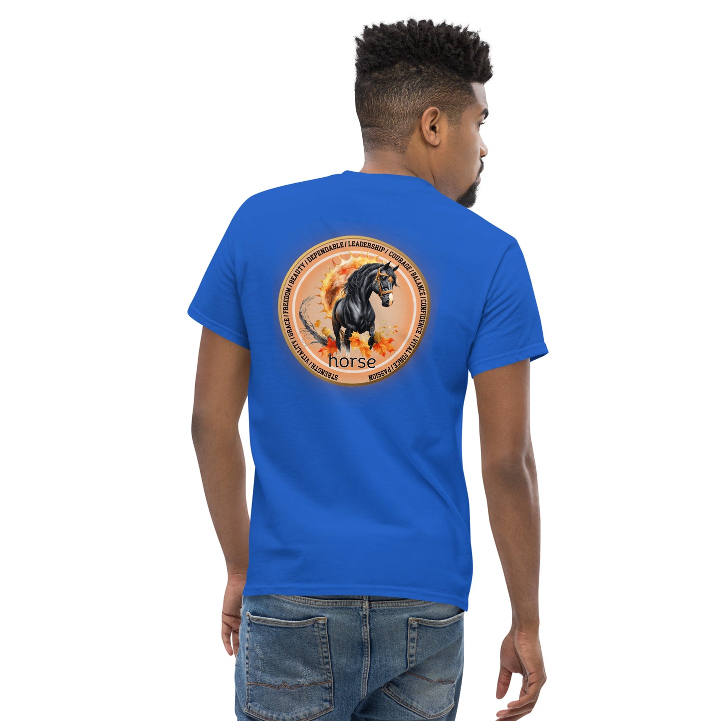 Mascot Spirit Animal Totem:  HORSE: Men’s Classic Tee T-Shirt: Gildan
