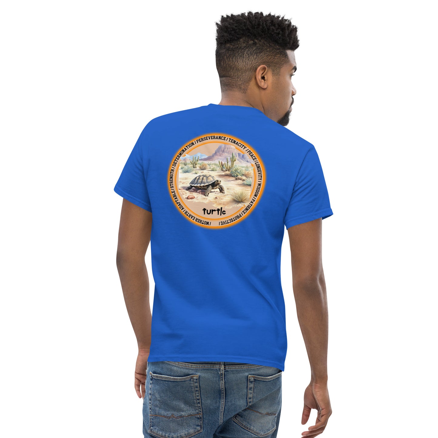 Mascot Spirit Animal Totem:  TURTLE: Men’s Classic Tee T-Shirt: Gildan