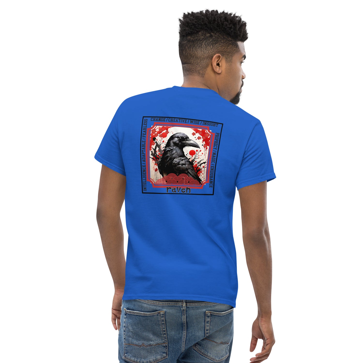 Mascot Spirit Animal Totem:  RAVEN: Men’s Classic Tee T-Shirt: Gildan