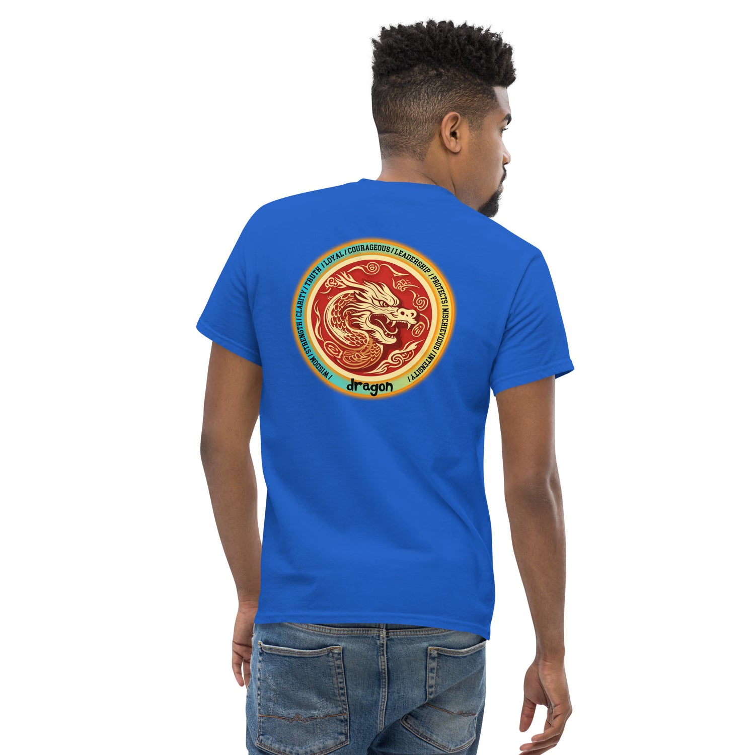 Mascot Spirit Animal Totem:  DRAGON: Men’s Classic Tee T-Shirt: Gildan