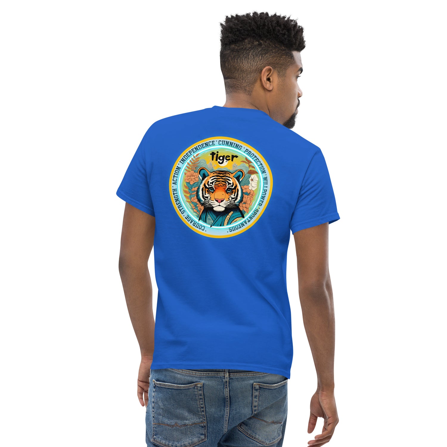 Mascot Spirit Animal Totem:  TIGER: Men’s Classic Tee T-Shirt: Gildan