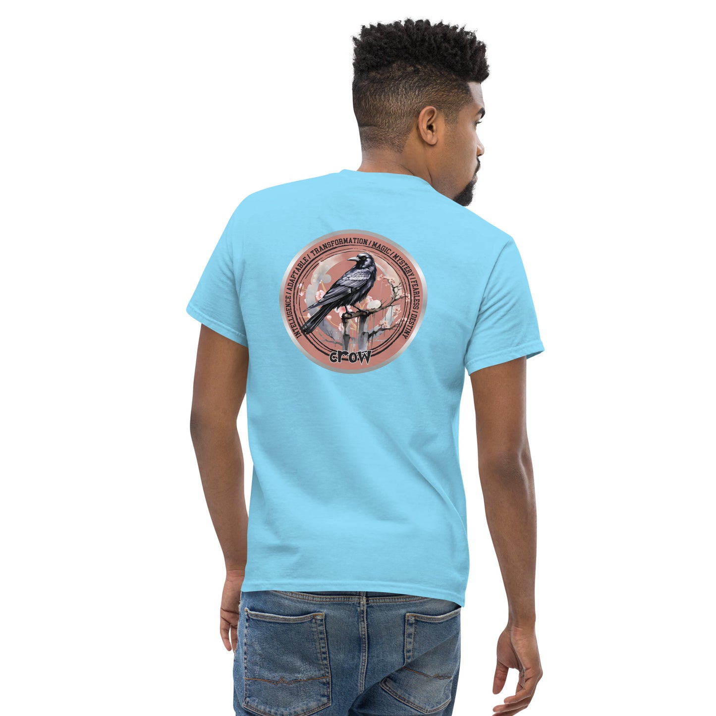 Mascot Spirit Animal Totem:  CROW: Men’s Classic Tee T-Shirt: Gildan