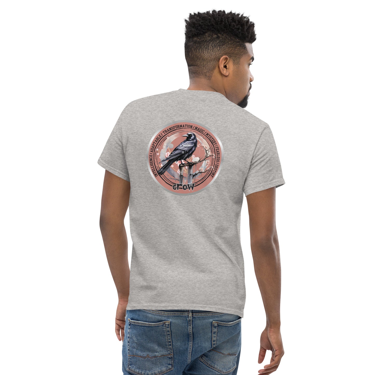 Mascot Spirit Animal Totem:  CROW: Men’s Classic Tee T-Shirt: Gildan