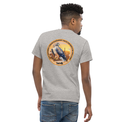 Mascot Spirit Animal Totem:  HAWK: Men’s Classic Tee T-Shirt: Gildan