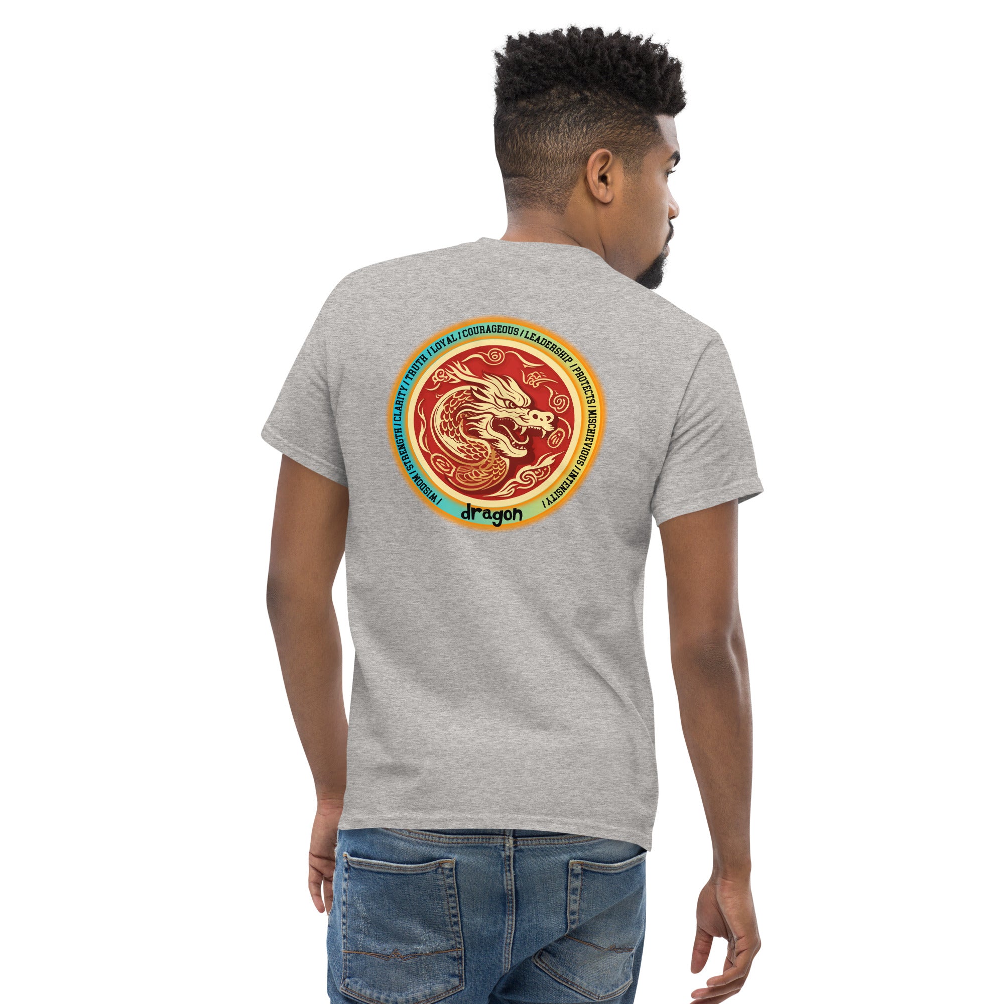 Mascot Spirit Animal Totem:  DRAGON: Men’s Classic Tee T-Shirt: Gildan