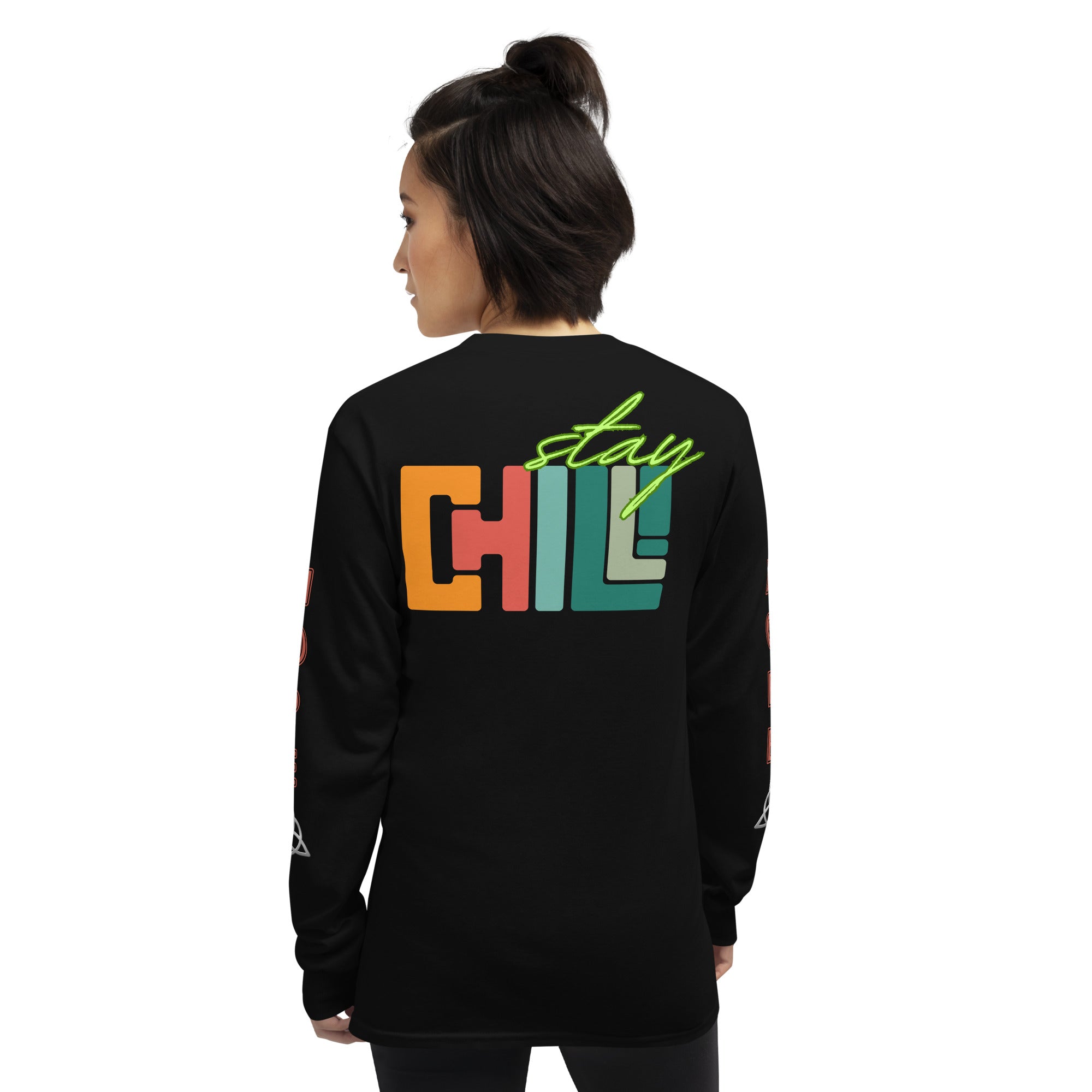 Unisex Classic Style Gildan Long Sleeve Shirt: STAY CHILL