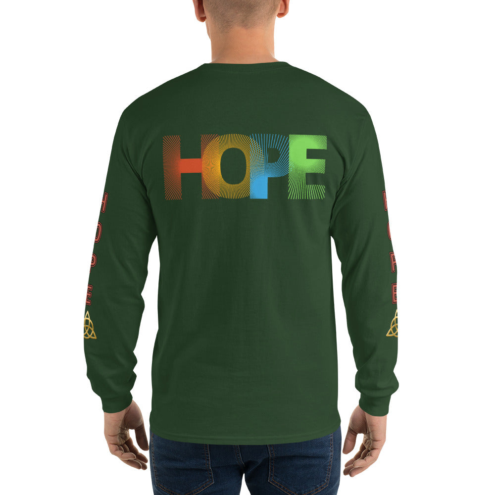 Unisex Classic Style Gildan Long Sleeve Shirt: HOPE