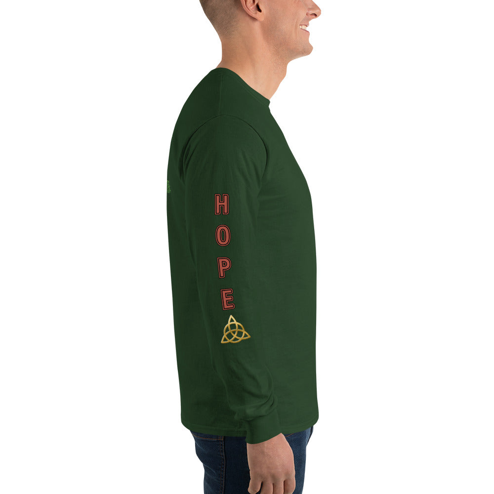 Unisex Classic Style Gildan Long Sleeve Shirt: HOPE