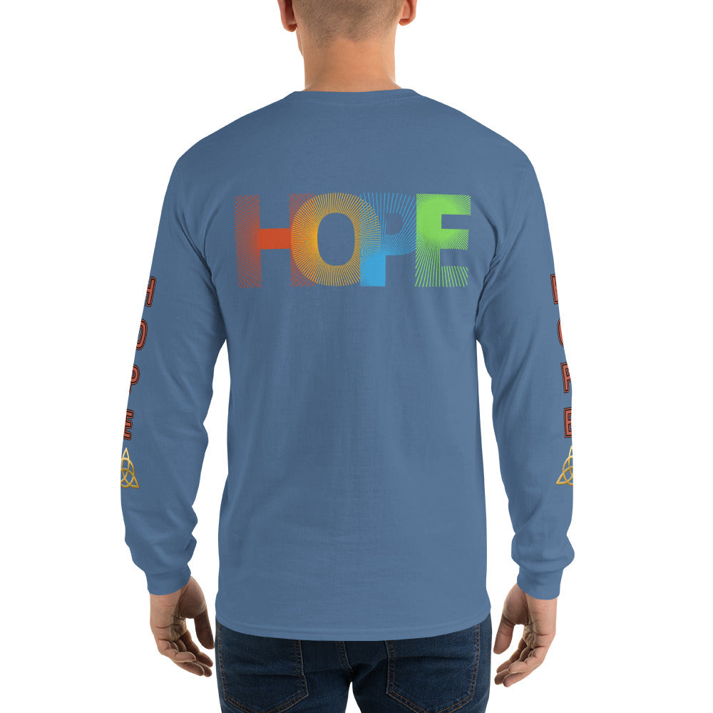 Unisex Classic Style Gildan Long Sleeve Shirt: HOPE