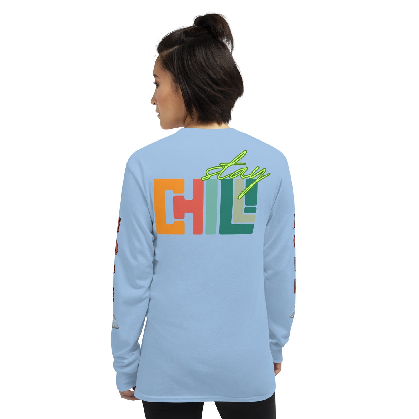 Unisex Classic Style Gildan Long Sleeve Shirt: STAY CHILL