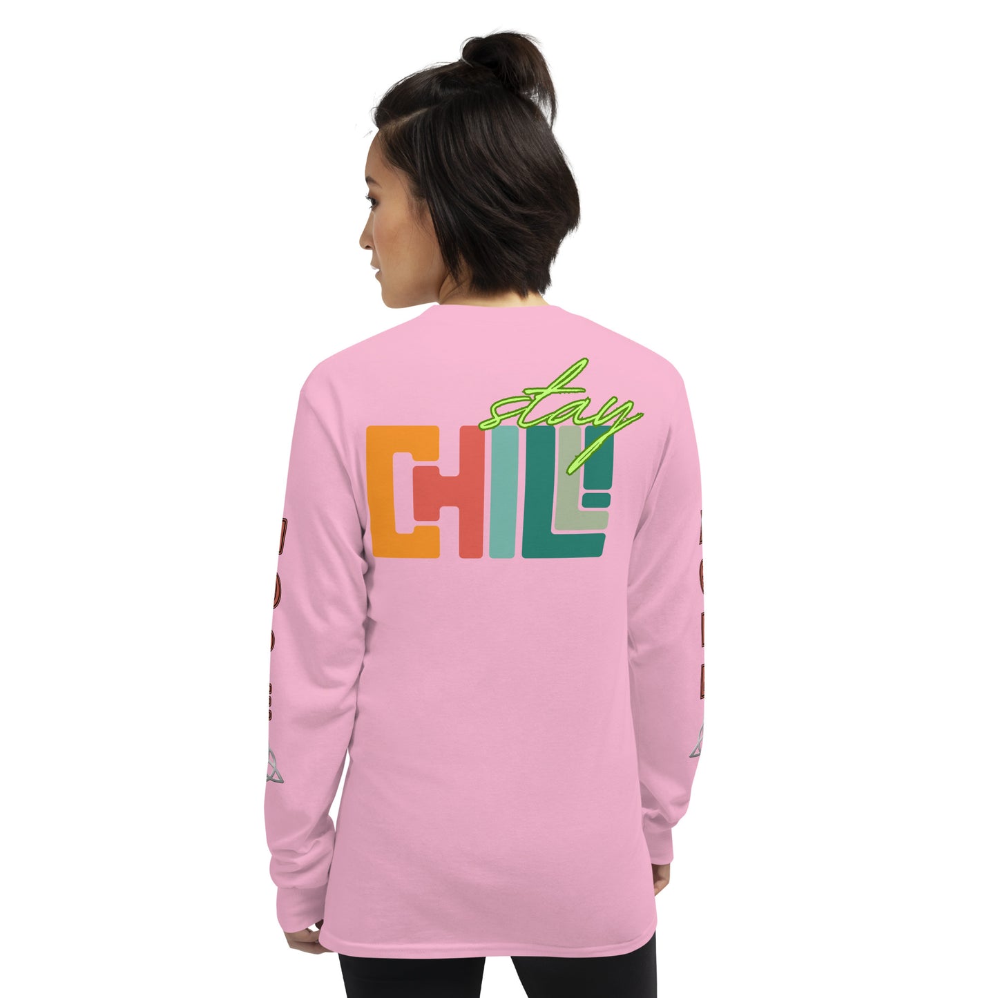 Unisex Classic Style Gildan Long Sleeve Shirt: STAY CHILL