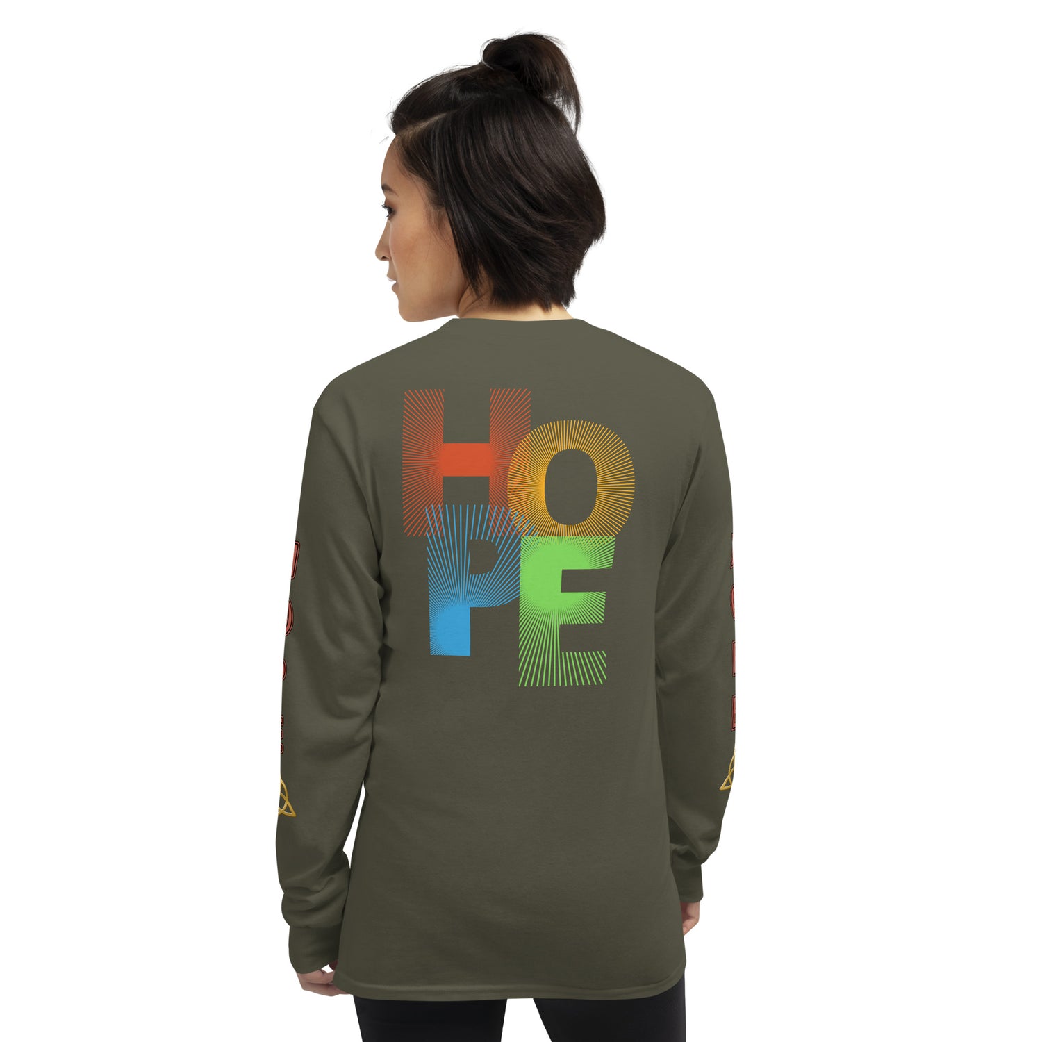 Unisex Classic Style Gildan Long Sleeve Shirt: HOPE