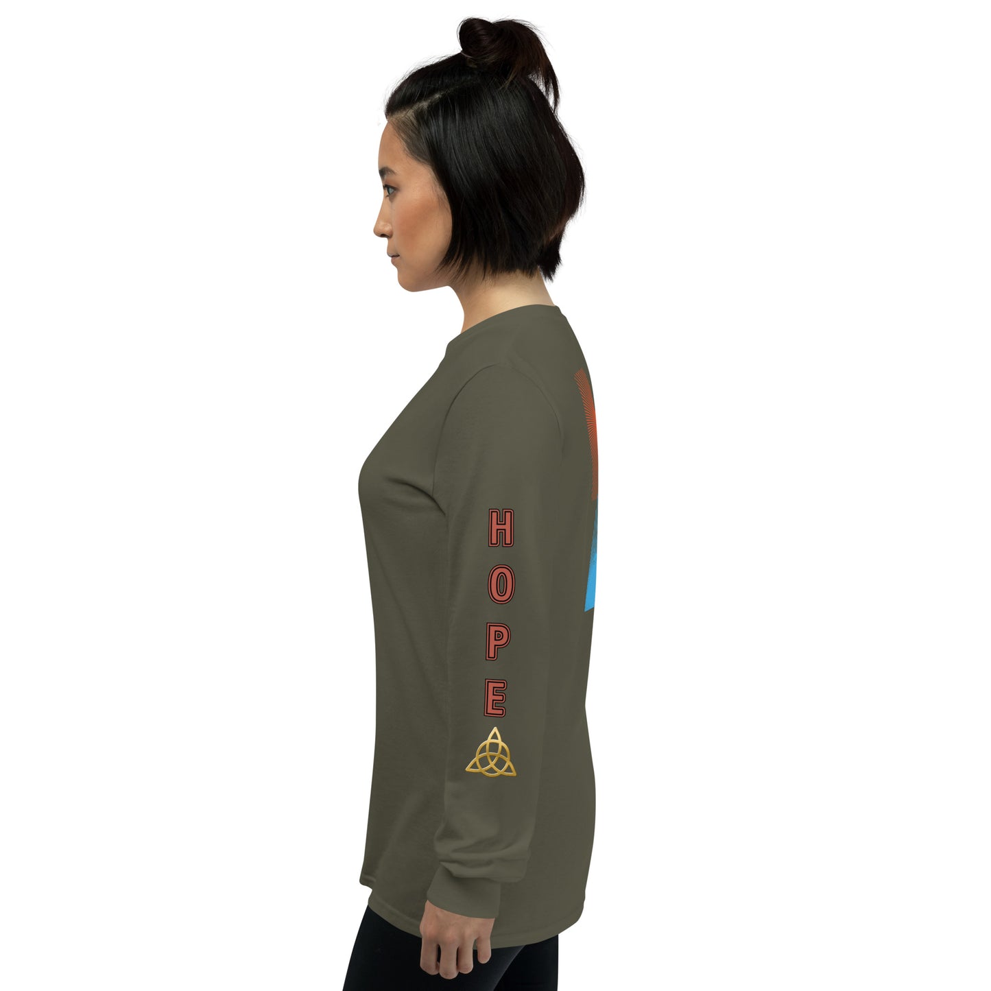 Unisex Classic Style Gildan Long Sleeve Shirt: HOPE