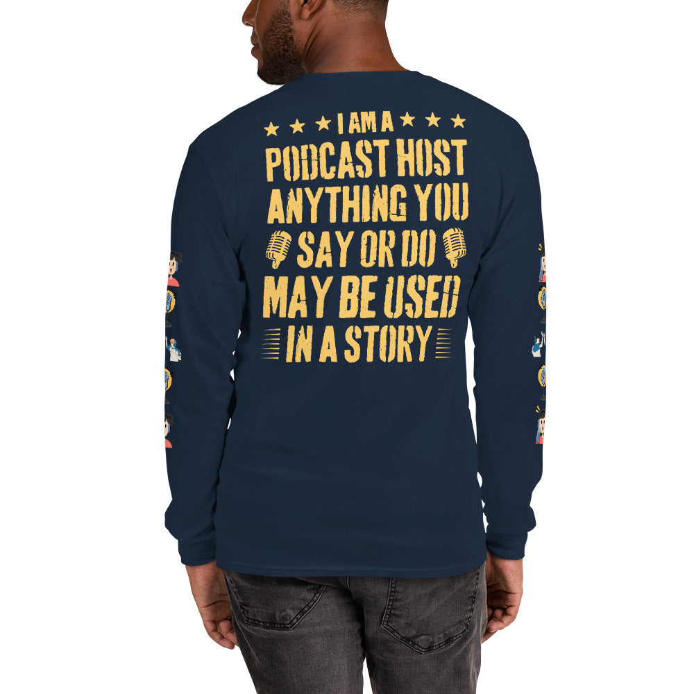 Podhost Host: Trendy Unisex Long Sleeve Shirt