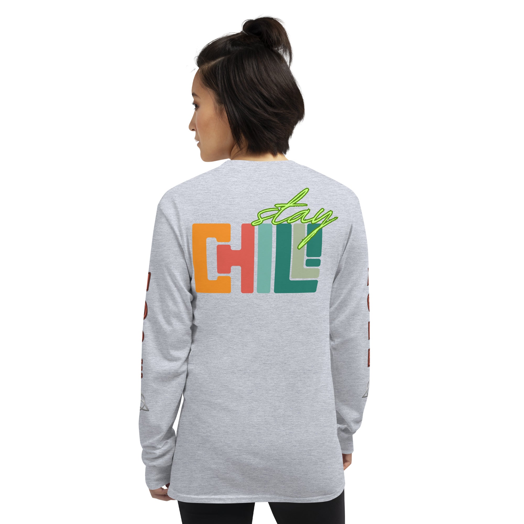 Unisex Classic Style Gildan Long Sleeve Shirt: STAY CHILL