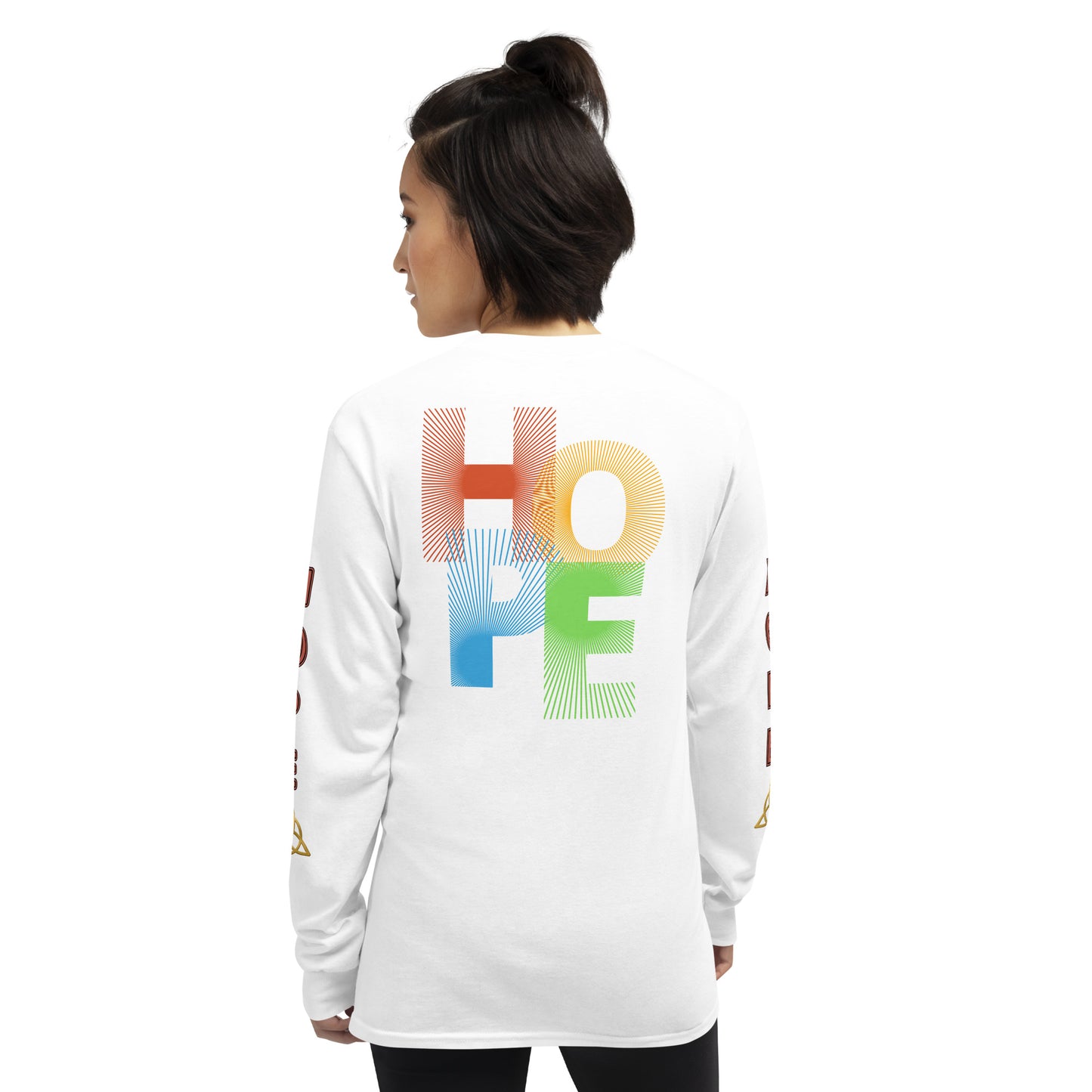 Unisex Classic Style Gildan Long Sleeve Shirt: HOPE