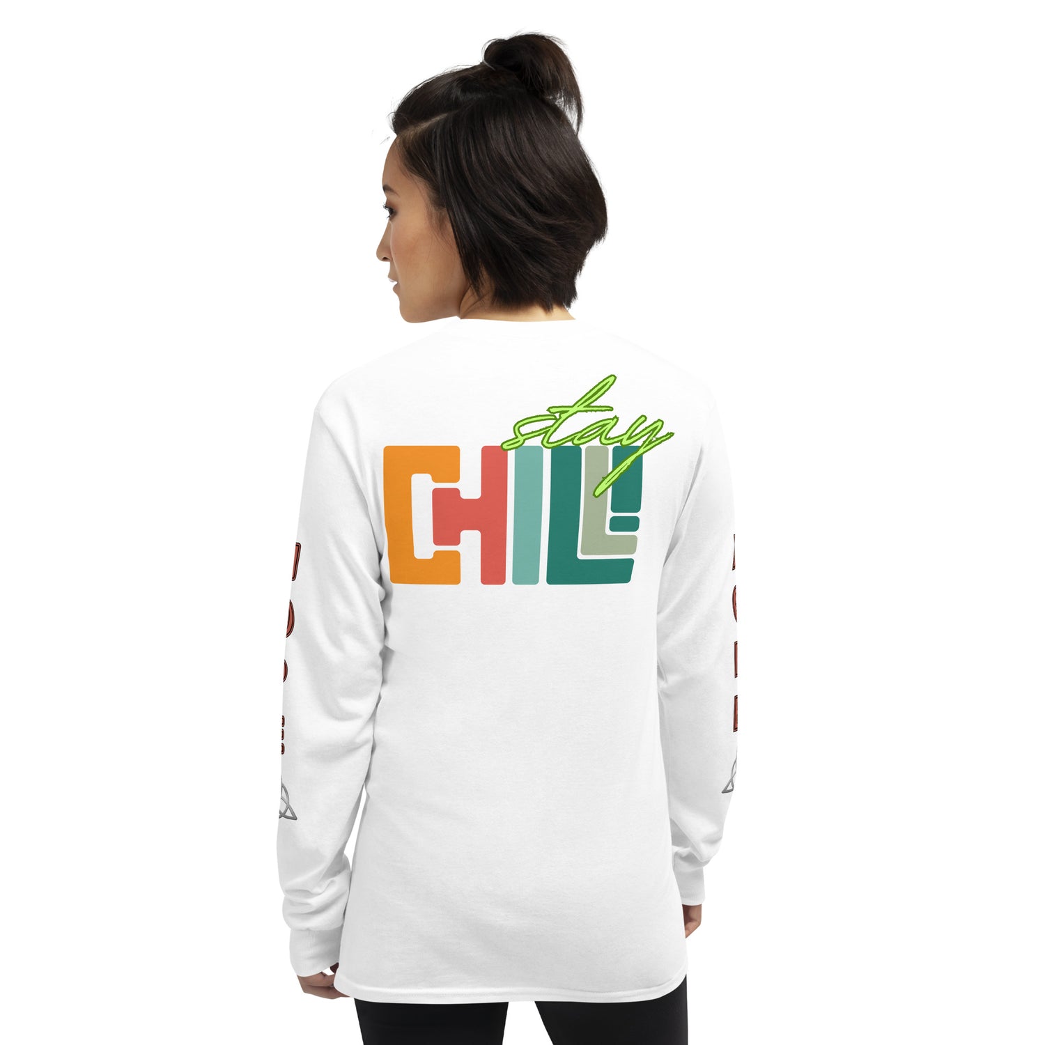 Unisex Classic Style Gildan Long Sleeve Shirt: STAY CHILL