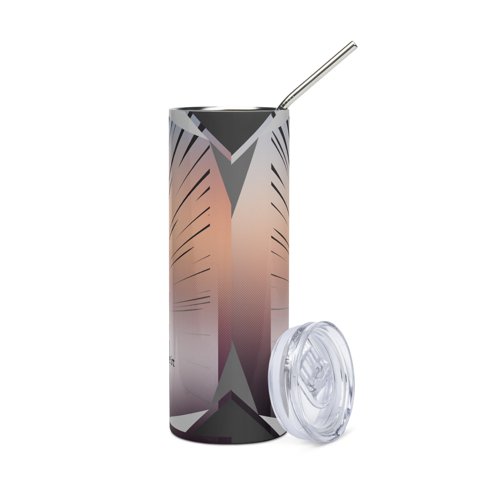 Anime Voice Over Quote: Reusable Stainless Steel Water Tumbler w/Straw