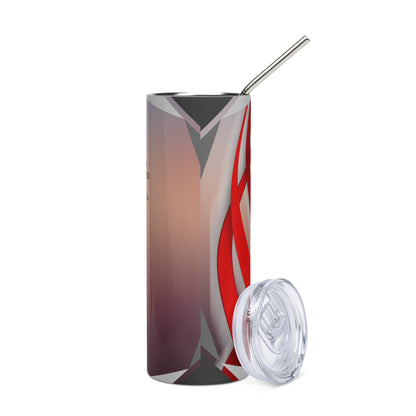 Anime Voice Over Quote: Reusable Stainless Steel Water Tumbler w/Straw