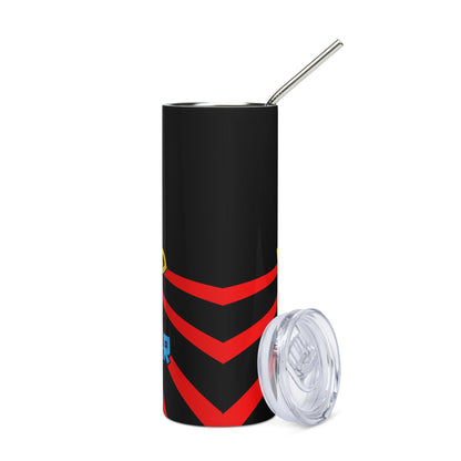 Anime Voice Over: Mask: Reusable Stainless Steel Water Tumbler w/Straw