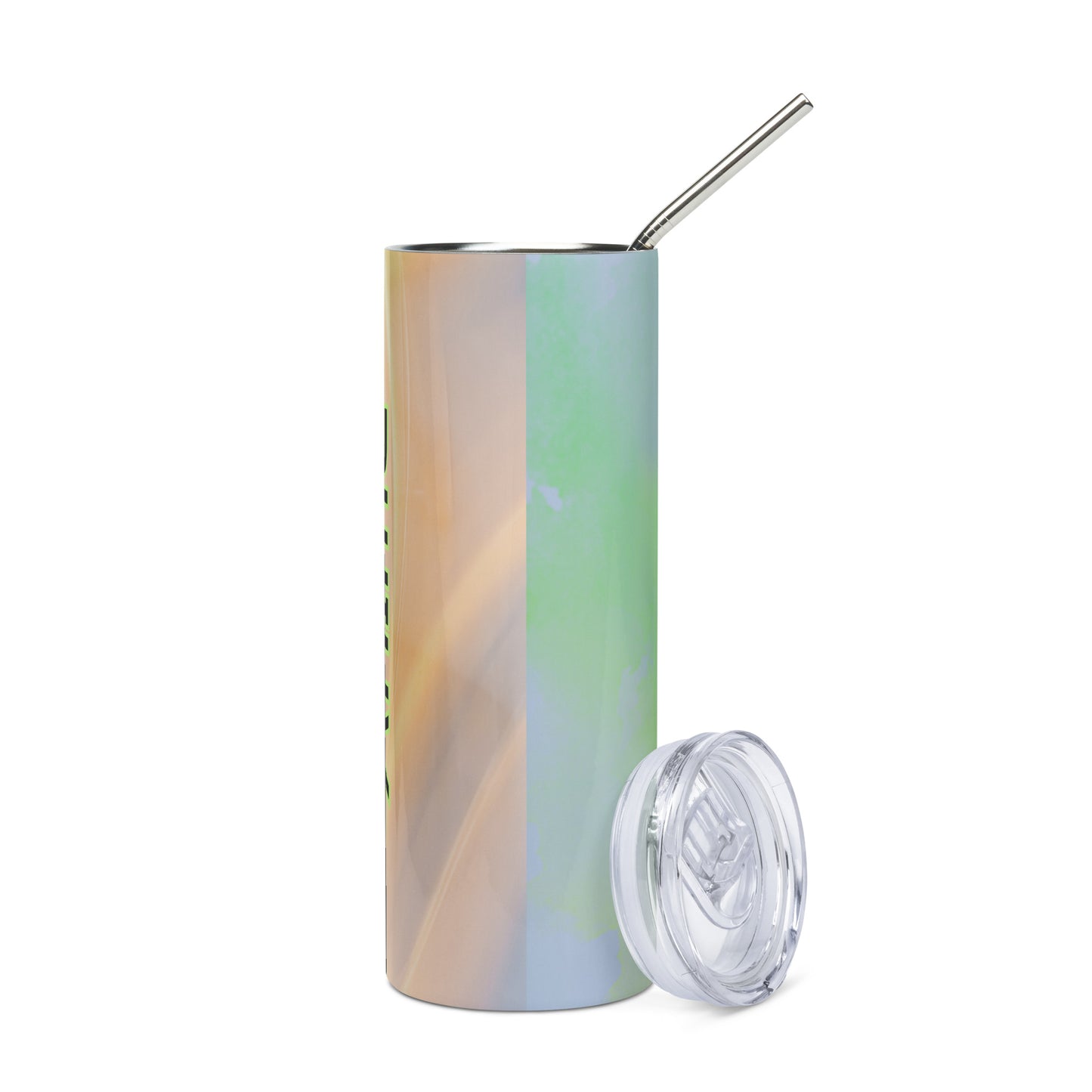 Anime Voice Over: Style: Reusable Stainless Steel Water Tumbler w/Straw