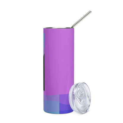 Anime Voice Over: Style: Reusable Stainless Steel Water Tumbler w/Straw