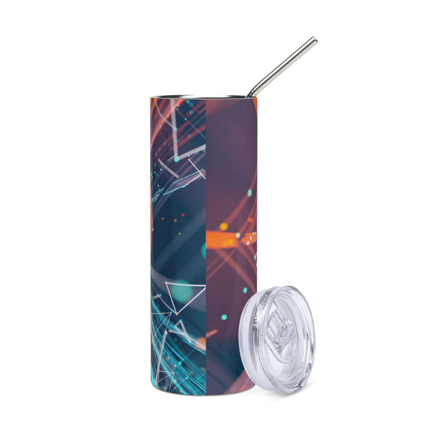 Anime Voice Over: Style: Reusable Stainless Steel Water Tumbler w/Straw