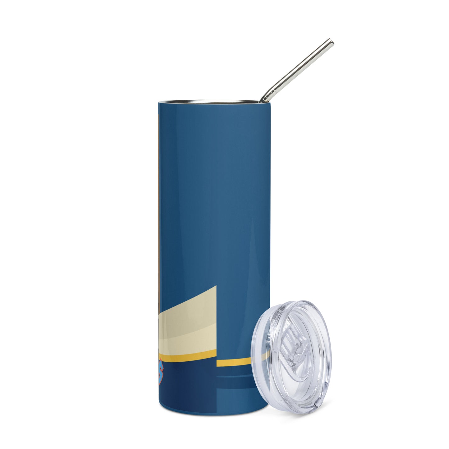 Anime Voice Over: Ridin' The Soundwaves: Reusable Stainless Steel Water Tumbler w/Straw