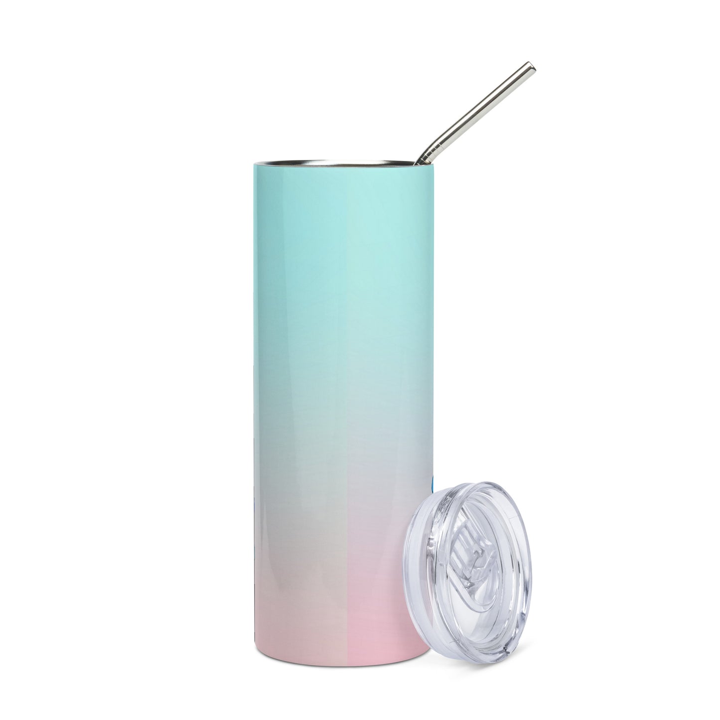 Surfin' The Soundwaves: Voice Over: Reusable Stainless Steel Water Tumbler w/Straw