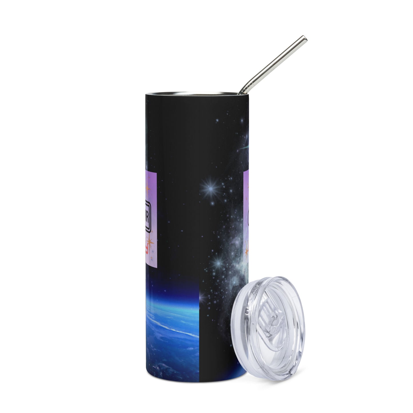 Far Far Away...Voice Over: Reusable Stainless Steel Water Tumbler w/Straw