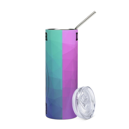 Do You Hear Voices: Reusable Stainless Steel Water Tumbler w/Straw