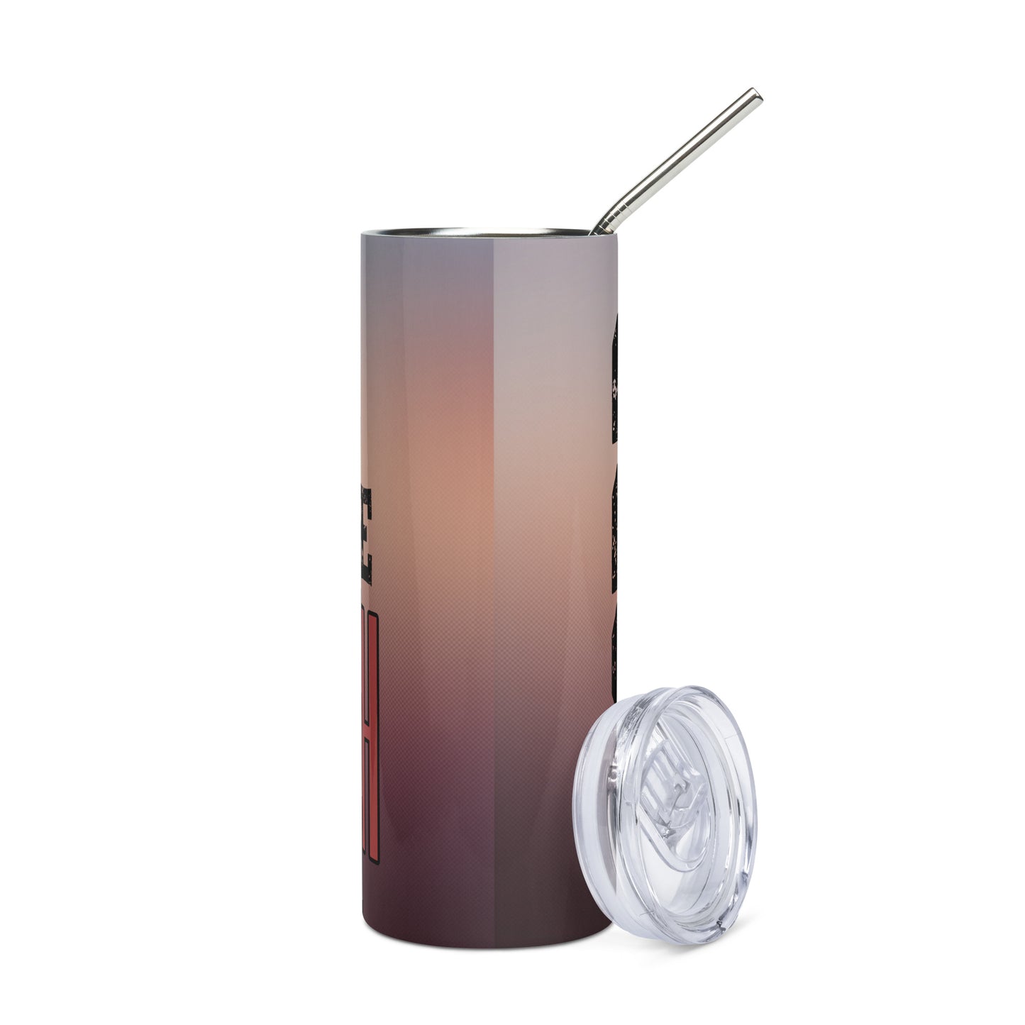 Lord of the Booth: Red: Reusable Stainless Steel Water Tumbler w/Straw