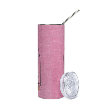Desert Vibes: Reusable Stainless Steel Water Tumbler w/Straw