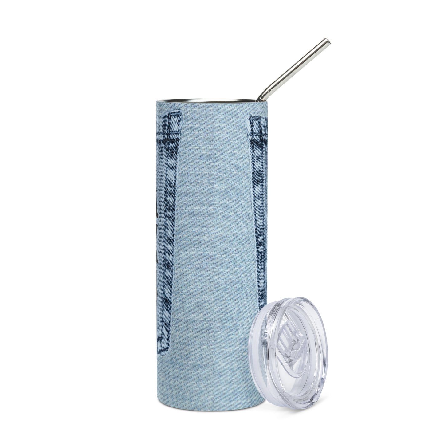 Just A Small Town Girl: Reusable Stainless Steel Water Tumbler w/Straw
