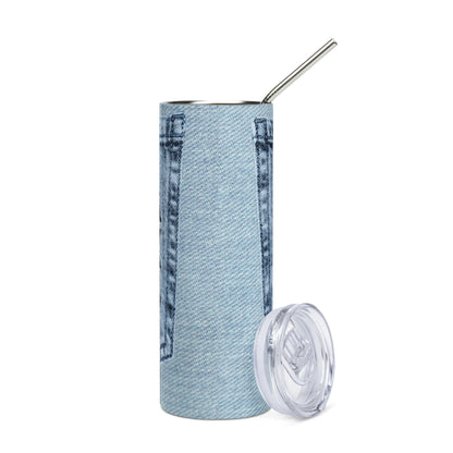 Just A Small Town Girl: Reusable Stainless Steel Water Tumbler w/Straw