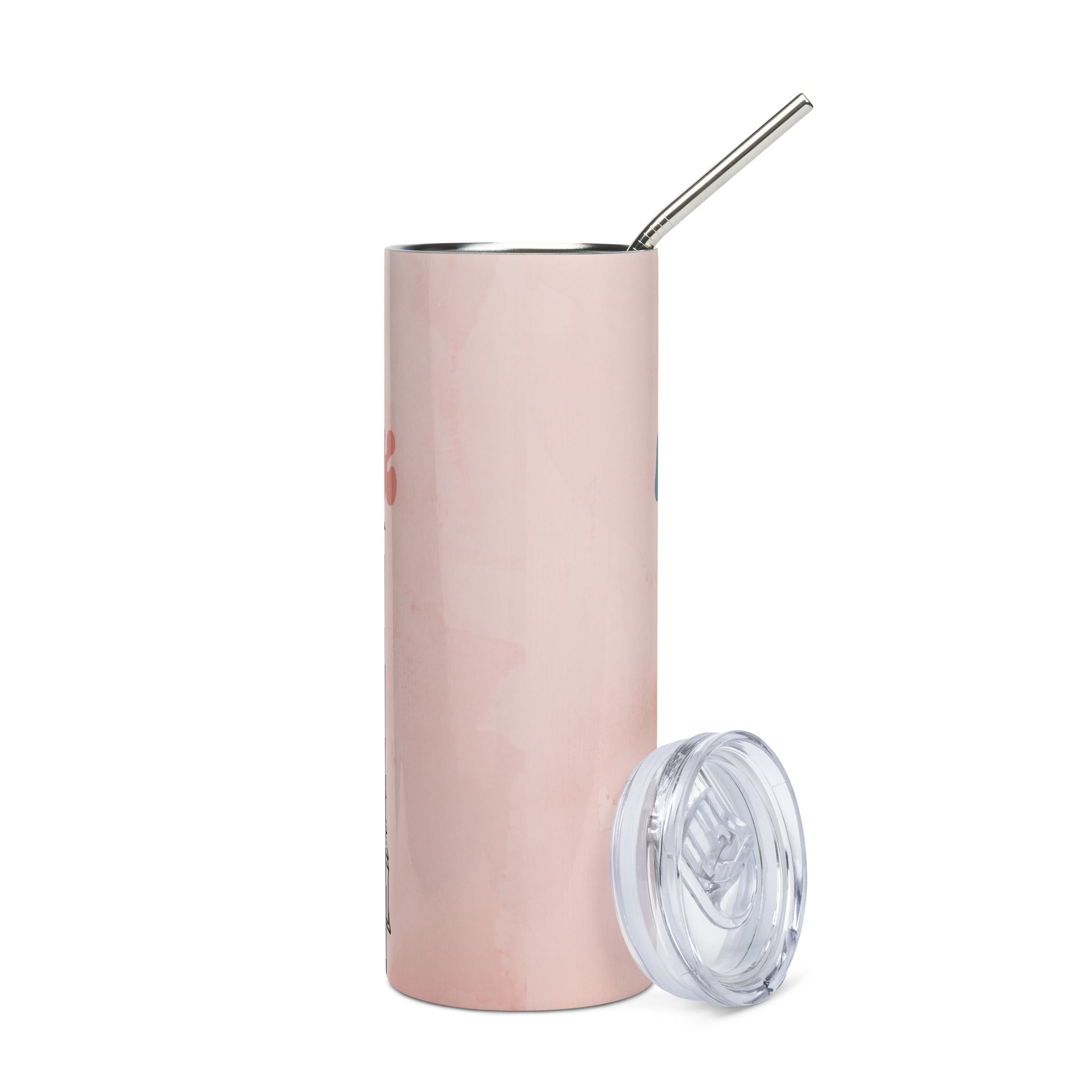 Crazy Narrator: Reusable Stainless Steel Water Tumbler w/Straw