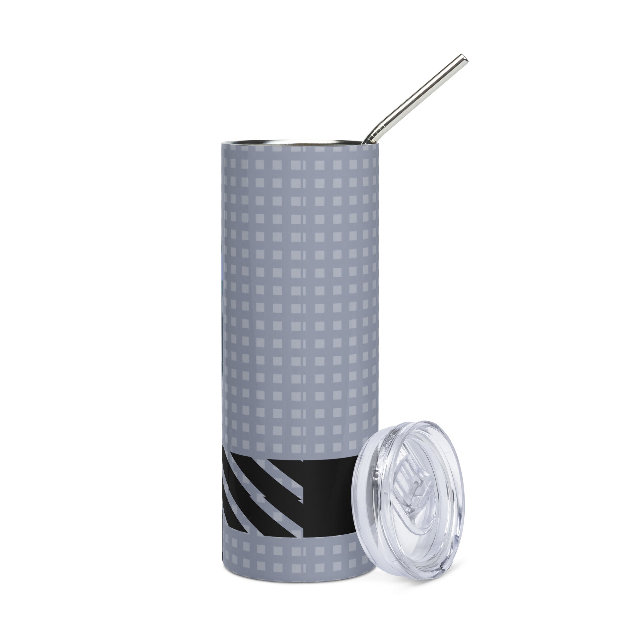 M.I.B.W. Men In Booth Wear: Reusable Stainless Steel Water Tumbler w/Straw