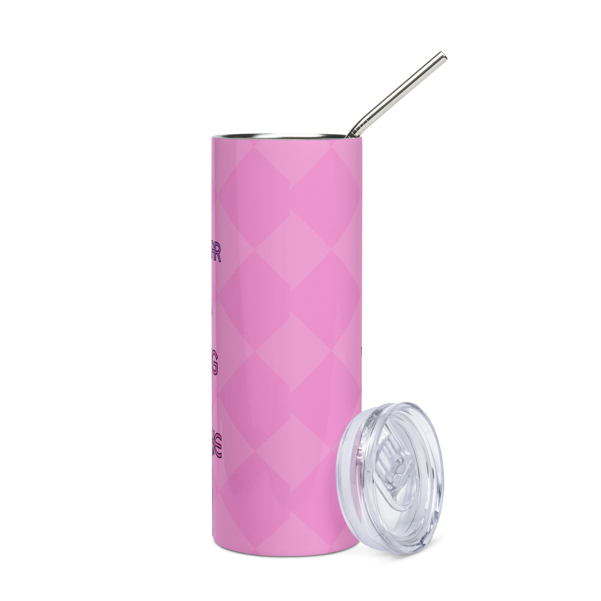 W.I.B.W. Women In Booth Wear: Reusable Stainless Steel Water Tumbler w/Straw