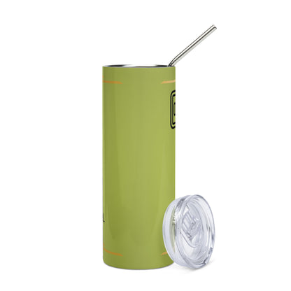 Conversational Really?: Voice Over Actor: Reusable Stainless Steel Water Tumbler w/Straw