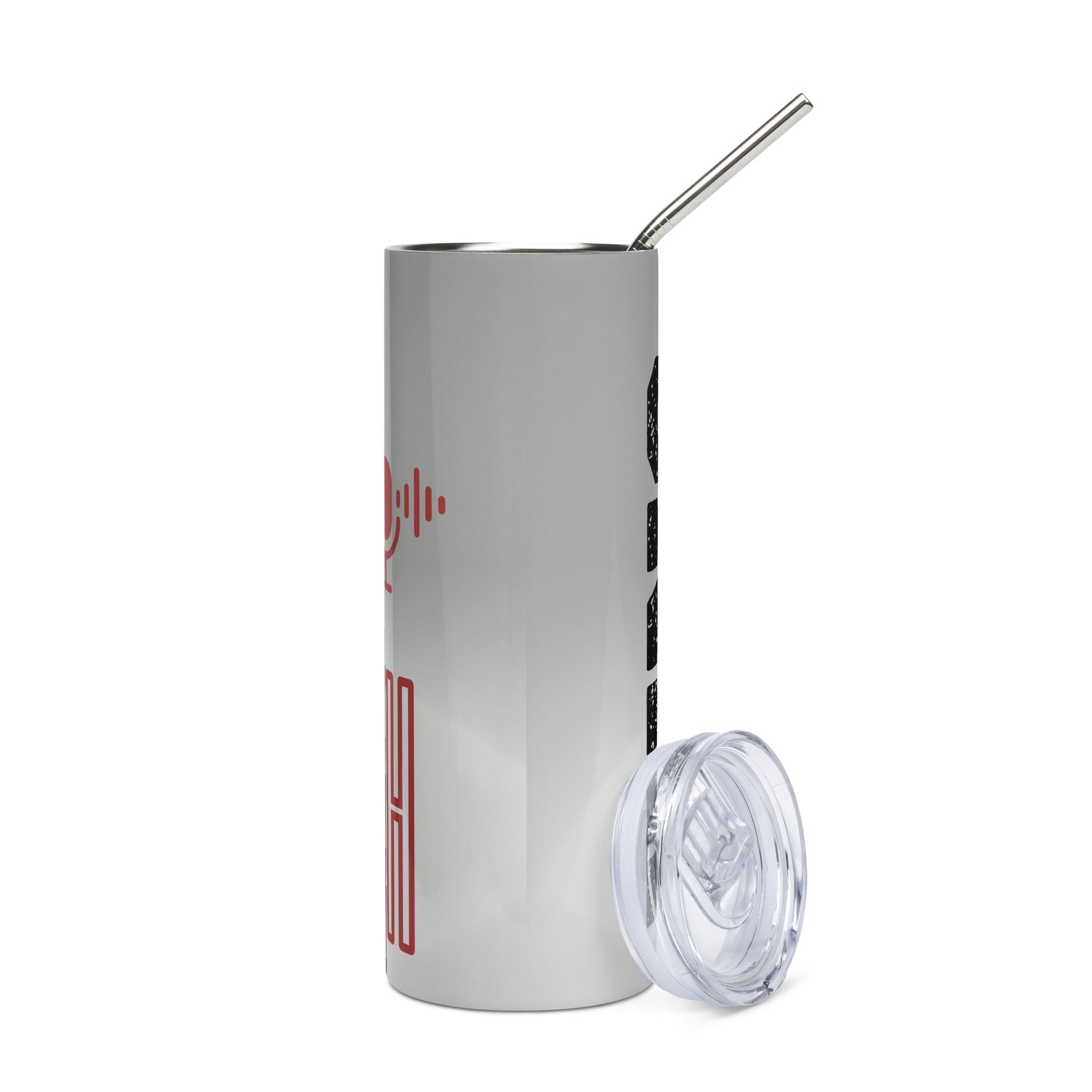 King Of The Booth: Gorilla: Reusable Stainless Steel Water Tumbler w/Straw