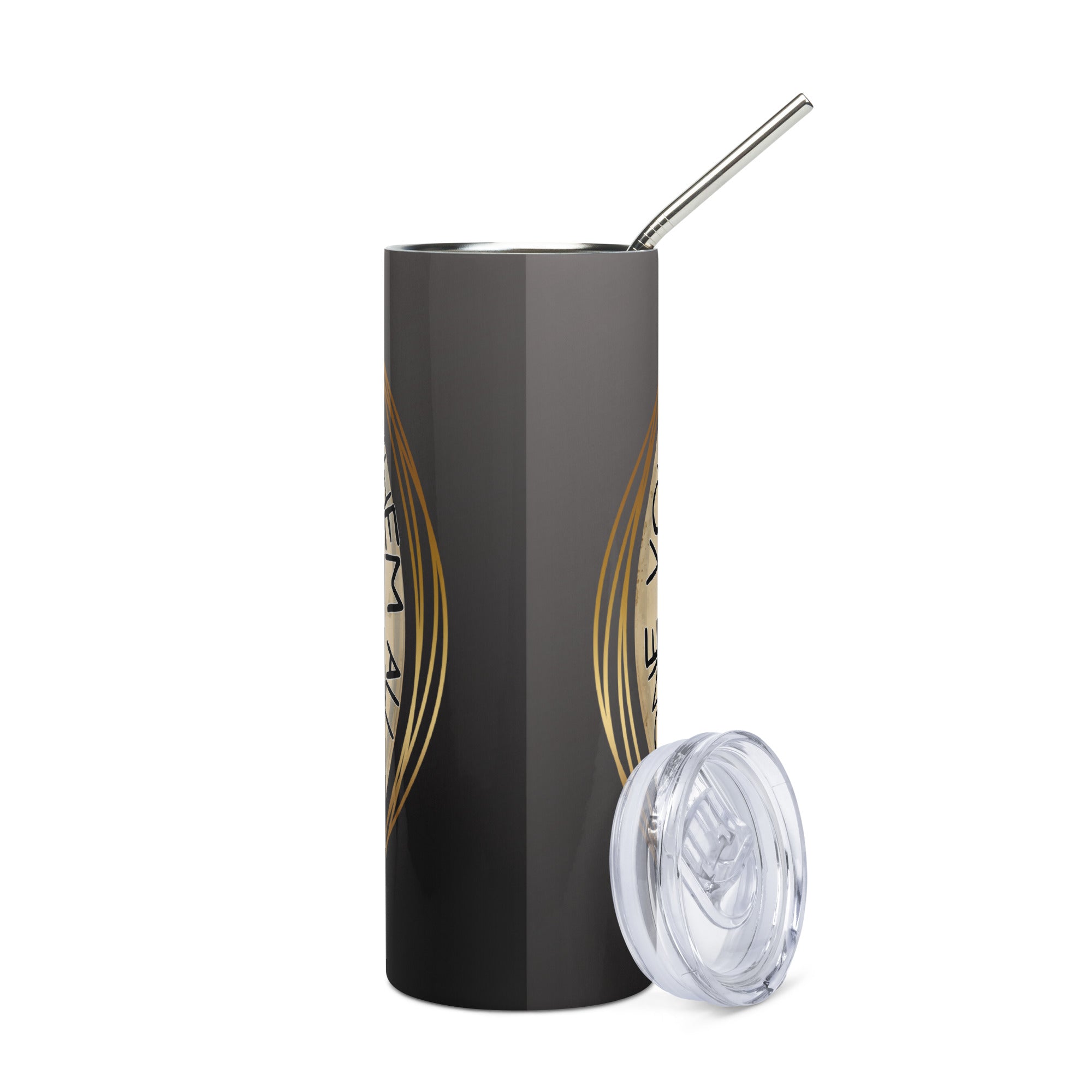 One Voice To Rule Them All: Dragon: Reusable Stainless Steel Water Tumbler w/Straw