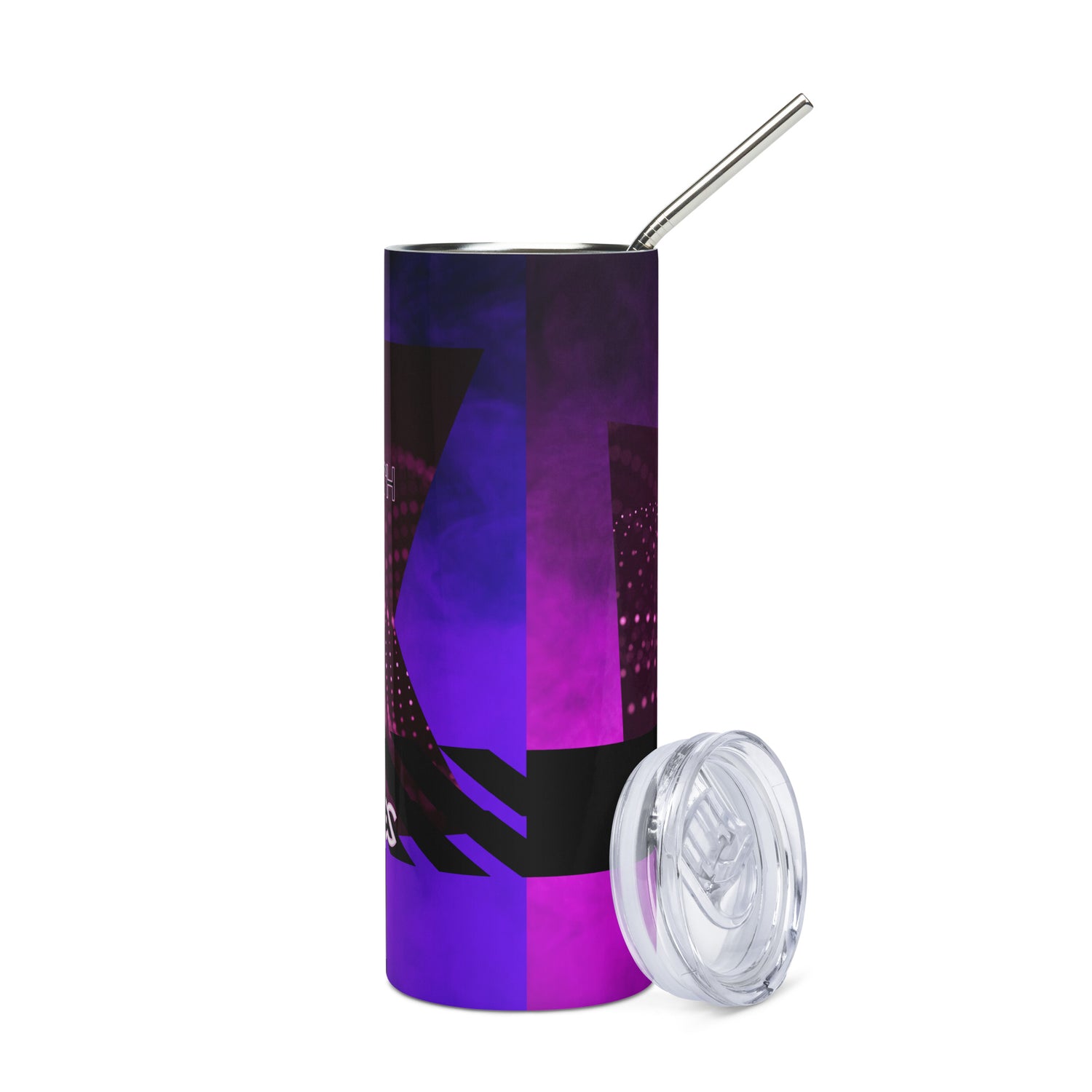 W.I.T.B. Women In The Booth: Reusable Stainless Steel Water Tumbler w/Straw