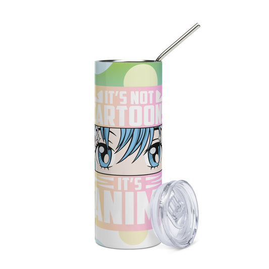 Anime Voice Over: Reusable Stainless Steel Water Tumbler w/Straw