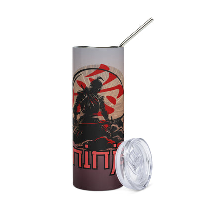 Ninja Power Voice Over: Reusable Stainless Steel Water Tumbler w/Straw