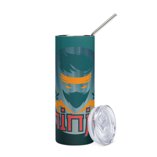 Ninja Power Voice Over: Reusable Stainless Steel Water Tumbler w/Straw