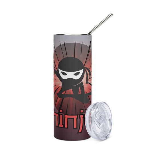 Ninja Power Voice Over: Reusable Stainless Steel Water Tumbler w/Straw