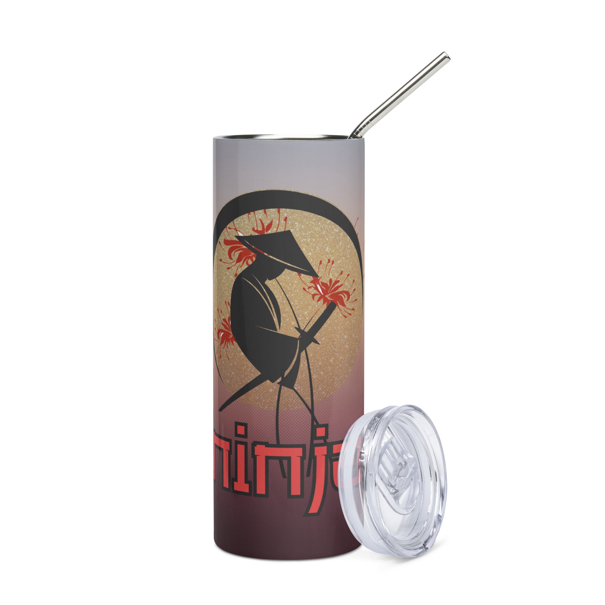 Ninja Power Voice Over: Reusable Stainless Steel Water Tumbler w/Straw