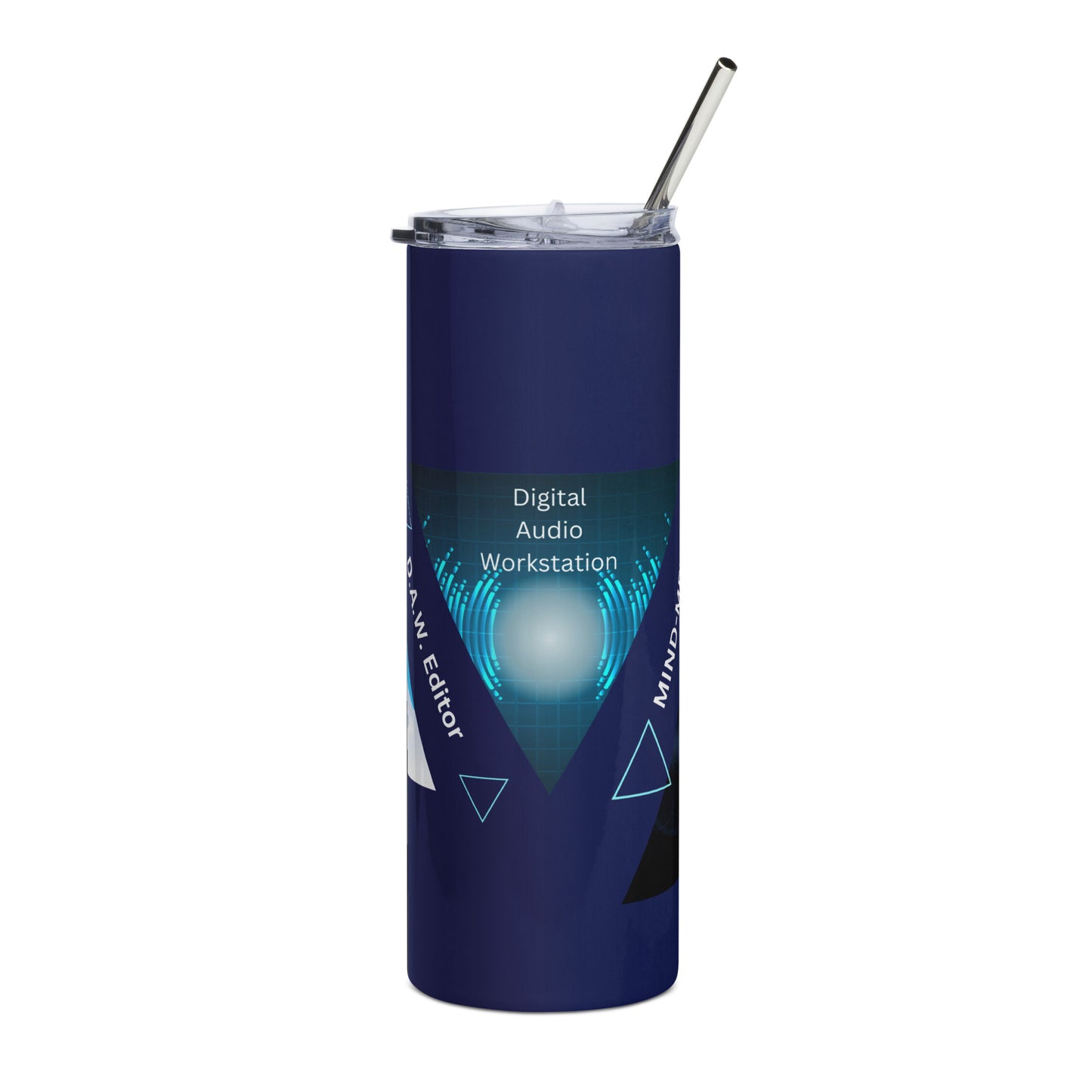 D.A.W. Audio Editor: Voice Over: Mind Meld: Reusable Stainless Steel Water Tumbler w/Straw